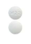 Round white pill with w22 - Enter the imprint code that appears on the pill. Example: L484; Select the the pill color (optional). Select the shape (optional). Alternatively, search by drug name or NDC code using the fields above. Tip: Search for the imprint first, then refine by color and/or shape if you have too many results.